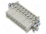 Connector: HDC | contact insert | female | EPIC H-A | PIN: 16 | 16A | 250V