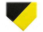 Anti fatigue mat | Width: 0.9m | L: 1.5m | foam,PVC | black | Thk: 9.5mm