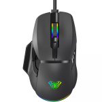 Mouse AULA F815 RGB Gaming Mouse 12800dpi with 7 Buttons Black