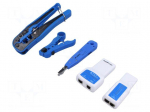 Tools set: for lan networks service | bag | 5pcs.