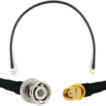 Rangeful BNC Male / SMA Male 50cm koaksiaalkaabel &mdash; HF240 (vastab LMR240) HF240-BNCM-SM-0.5