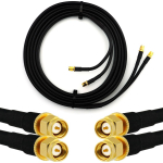 Rangeful SMA Male / SMA Male 10m Twin koaksiaalkaabel &mdash; HF240 (vastab LMR240) HF240T-SM-SM-10