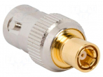 Adapter | BNC female,SMB male | Insulation: PTFE | 50&Omega; | brass | 4GHz