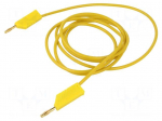 Test lead | 60VDC | 30VAC | 32A | Len: 2m | yellow | Material: brass