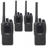 Kit of 4 portable radio stations PNI PMR R17 446MHz, 0.5W, 16 PMR channels and 50 CTCSS and 104 DCS tones, programmable, Li-Ion 2200 mAh, IP68