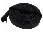 Cable box | multi use | black | L: 5m | polyester | &Oslash;: 30mm