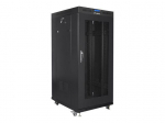 Servers Lanberg  Rack cabinet 19" free-standing 22U/800x800 (flat pack) with glass door lCD V2, black |