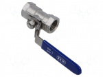 Ball valve | max.65bar@<100&deg;C | 1.4408 stainless steel | G316