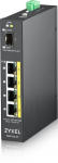ZYXEL RGS100-12P, 5 PORT UNMANAGED POE SWITCH, 120 WATT POE, DIN RAIL, IP30, 12-58V DC (5Y WARRANTY)