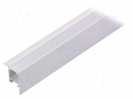 Profiles for LED modules | white | recessed | natural | L: 1m