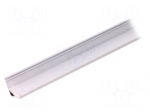 Profiles for LED modules | angular | white | L: 2m | aluminium | 30/60&deg;