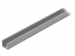Profiles for LED modules | surface | natural | L: 1m | aluminium