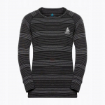 Odlo Set long ACTIVE WARM ECO SET children's underwear set, size 104 cm, black and grey