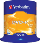 Blank DVD-R AZO Verbatim 4.7GB 16x 100 Pack Spindle