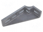 Angle bracket | for profiles | floor | W: 43mm | H: 175mm | L: 86mm