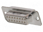 Connector: D-Sub | PIN: 15 | socket,plug | female | straight | soldering