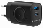 Charger Gembird 2-in-1 Black 20W + Apple Watch