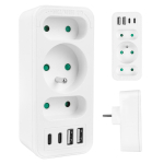 T&ouml;&ouml;riistad ja m&otilde;&otilde;teseadmed // Uued tooted t&ouml;&ouml;riistade, tarvikute kategoorias // Gniazdko prądowe x3 + 4xUSB Maclean, rozgałęźnik z 3 gniazdami, 2xUSB A, 2xUSB C PD 20W, 1x16A + 2x6A, MCE248 F/W
