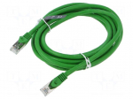 Patch cord | S/FTP | Cat: 6a | RJ45 plug,both sides | wire | OFC | 2m | PVC