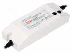 Power supply: switched-mode | LED | 62.4W | 48VDC | 44&divide;53VDC | IP64