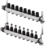 Vario S manifold with flow meter FM 14X, Uponor