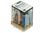 Relay: electromagnetic | 110VDC | 3PDT | Icontacts max: 10A | socket