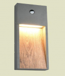 Trio Salmon LED sienas lampa wood/anthracite motion sensor 246969135 4017807603712