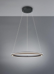 Trio Amador LED piekarama lampa 75 cm matt black brushed steel 331019132 4017807656671