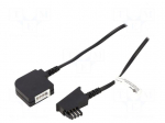 Cable: telephone | TAE F socket,TAE F plug | 6m | black | Core: CCA