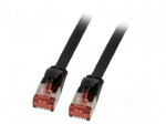 Patch cord | U/FTP | Cat: 6 | RJ45 plug,both sides | stranded | Cu | 3m