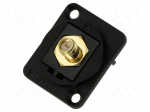 Coupler | SMA-RP socket,both sides | 50&Omega; | black | plastic | 19x24mm