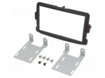 Radio mounting frame | Dacia,Opel,Renault | 2 DIN | black
