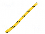 Rope | polypropylene | &Oslash;rope: 5mm | L: 25m | with a core | yellow
