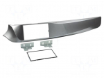 Radio frame | Alfa Romeo | 2 DIN | silver