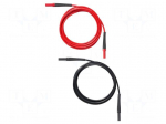 Test leads | Inom: 30A | red and black | Insulation: silicone