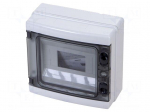 Enclosure: for modular components | IP65 | wall mount | grey | 40 CD