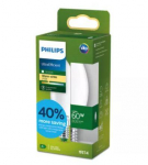 PHILIPS LED stikla 60W B35 E14 2700K matēta ultra energoefektīva spuldze 8721103052032 929004585901