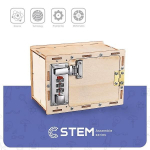 Wooden Assembly Kit Mechanical Lockbox, STEM Educational Toy