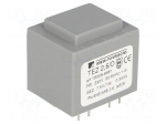 Transformer: encapsulated | 2.5VA | 230VAC | 7.5V | 333.3mA | IP00 | 120g