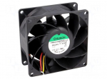 Fan: DC | axial | 24VDC | 80x80x38mm | 143m3/h | 55.2dBA | ball bearing