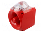Signaller: lighting-sound | 110/230VAC | siren,flashing light | LED