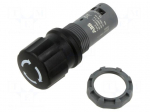 Switch: emergency stop | Stabl.pos: 2 | NC + NO | black | &Oslash;22mm | Pos: 2