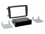 Radio frame | Mercedes | 2 DIN | black