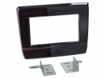 Radio frame | Isuzu | 2 DIN | black gloss
