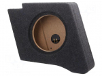 Car loudspeaker enclosure | MDF | black melange | textil | 15l | 250mm