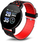 Fitness bracelet iWear Smart Band 119s Plus Fitness Tracker Heart Rate & Sleep Monitor Black Red