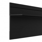 Aluminium shadow gap skirting board 3 m