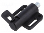 Spring latch | for profiles | W: 46mm | Mat: zinc alloy | F1: 25N