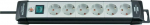 Brennenstuhl Premium-Line, 6-way power strip (black / gray, 5 meters)