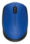 Logitech M171 Wireless Mouse RF Wireless, 1000 DPI, Blue/Black